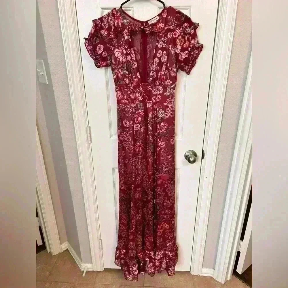 For Love and Lemons Flora Maxi Dress Size XS - Picture 7 of 8